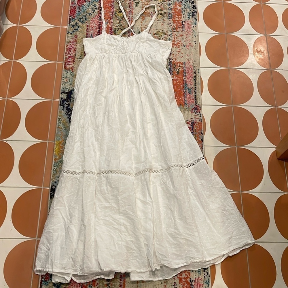 Lulu’s White Tiered Dress